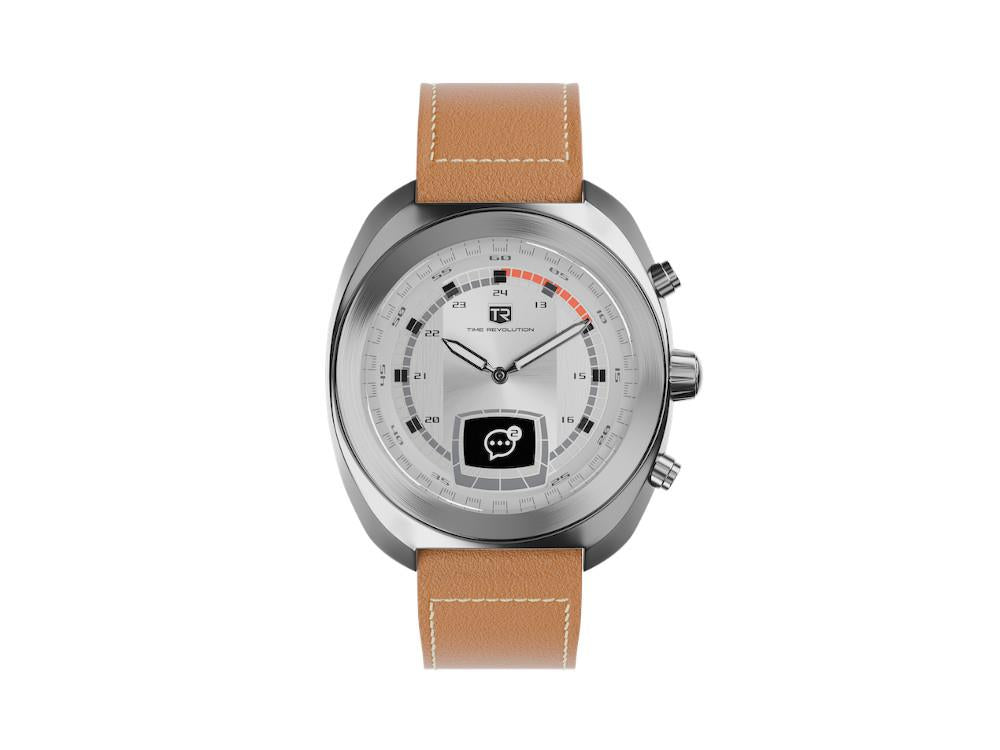 Montre Hybride Time Revolution Hybrid 01 Glacier SS, Gris, 42 mm, TR01.4S-2