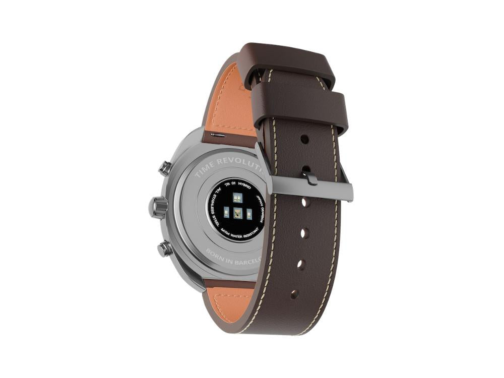 Montre Hybride Time Revolution Hybrid 01 Eclipse SS, Noir, 42 mm, TR01.4S-2-1