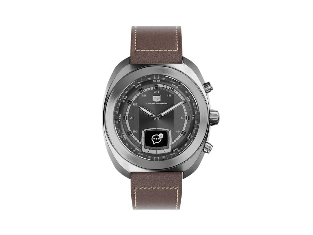 Montre Hybride Time Revolution Hybrid 01 Eclipse SS, Noir, 42 mm, TR01.4S-2-1