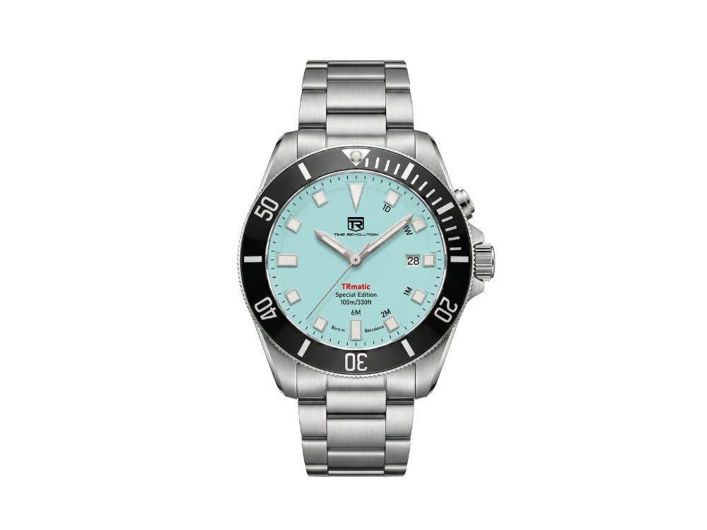 Montre Automatique Time Revolution TRmatic Aqua, 42 mm, Turquoise, TR02.03MB