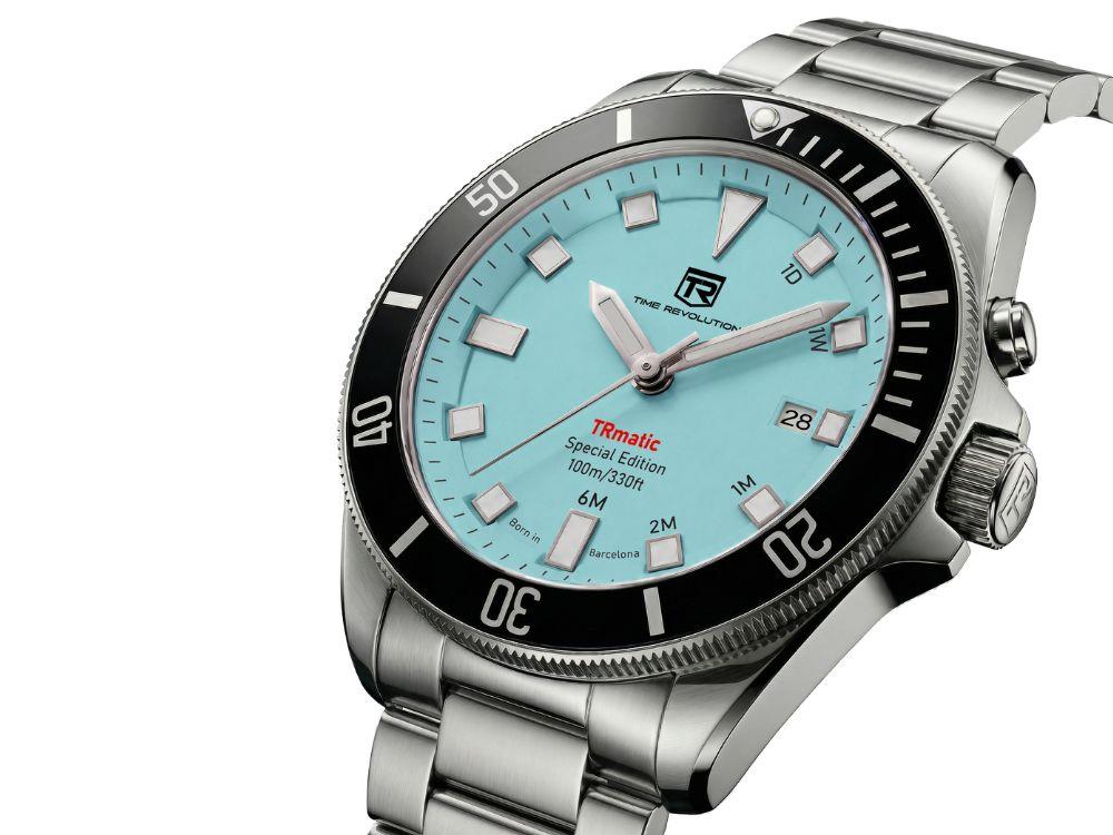 Montre Automatique Time Revolution TRmatic Aqua, 42 mm, Turquoise, TR02.03MB