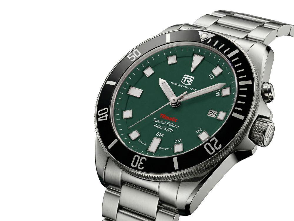 Montre Automatique Time Revolution TRmatic, 42 mm, Vert, TR02.04MB