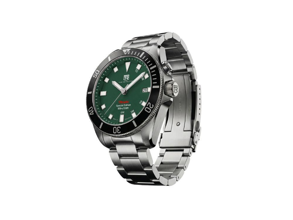 Montre Automatique Time Revolution TRmatic, 42 mm, Vert, TR02.04MB
