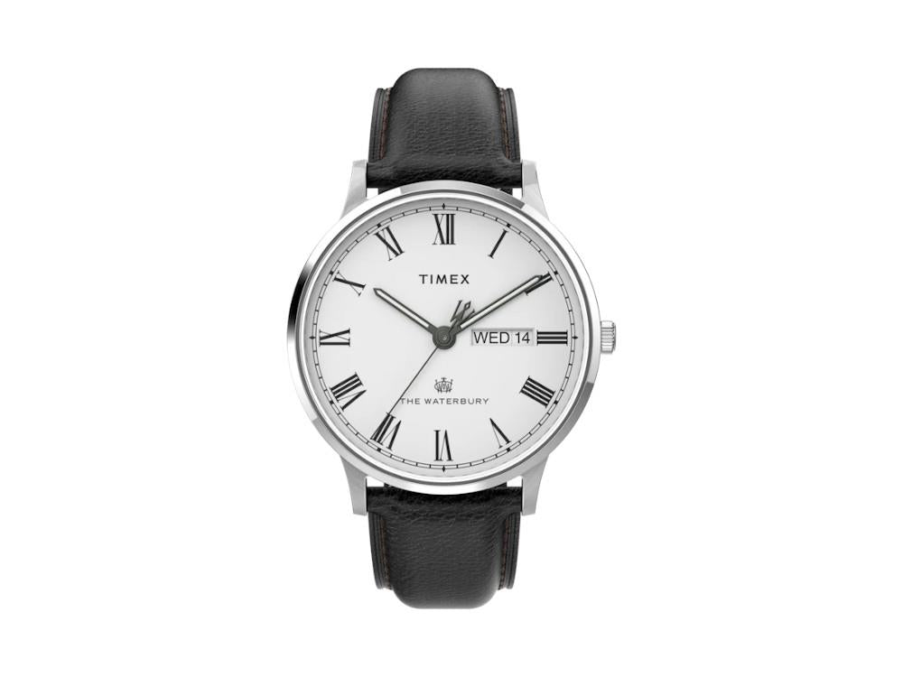 Montre à Quartz Timex The Waterbury, Blanc, 40 mm, TW2U88400