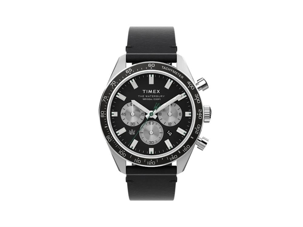 Montre à Quartz Timex The Waterbury, Noir, 41 mm, Chronographe, TW2V42500