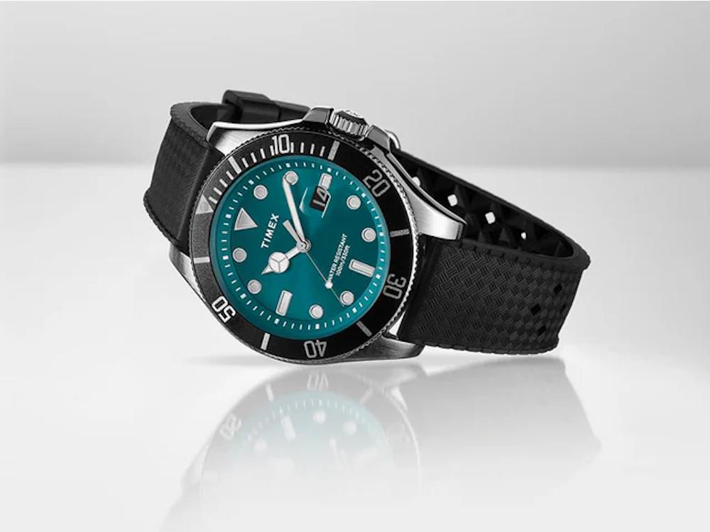 Montre à Quartz Timex Trend, Laiton, Vert, 44 mm, TW2V91700