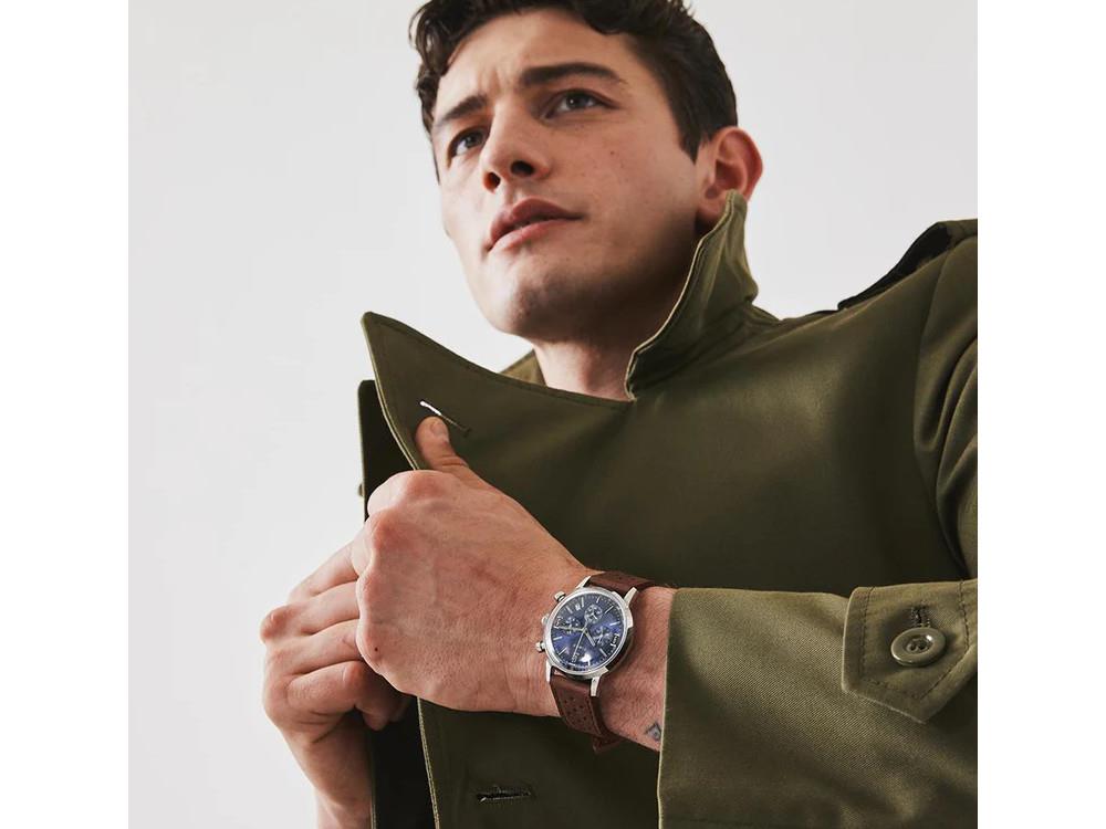 Montre à Quartz Timex Marlin, Bleu, 40 mm, Chronographe, TW2W10200