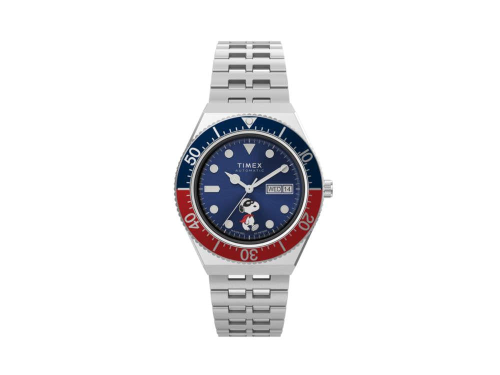 Montre Automatique Timex Peanuts, Bleu, 40 mm, TW2W47500