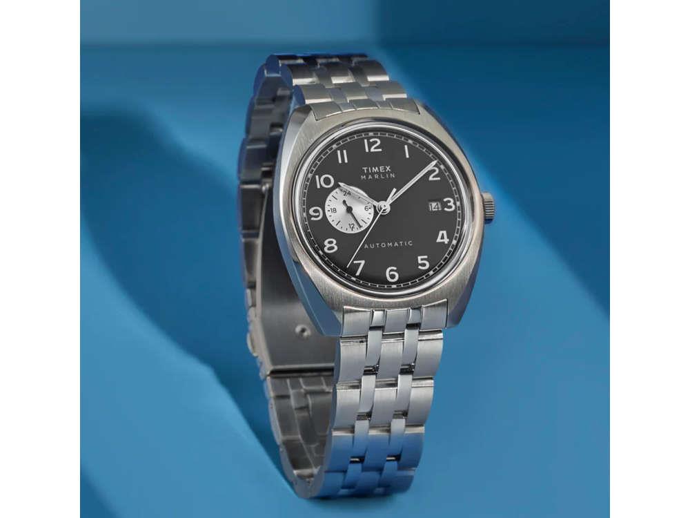 Montre Automatique Timex Marlin, Noir, 39 mm, TW2W58800