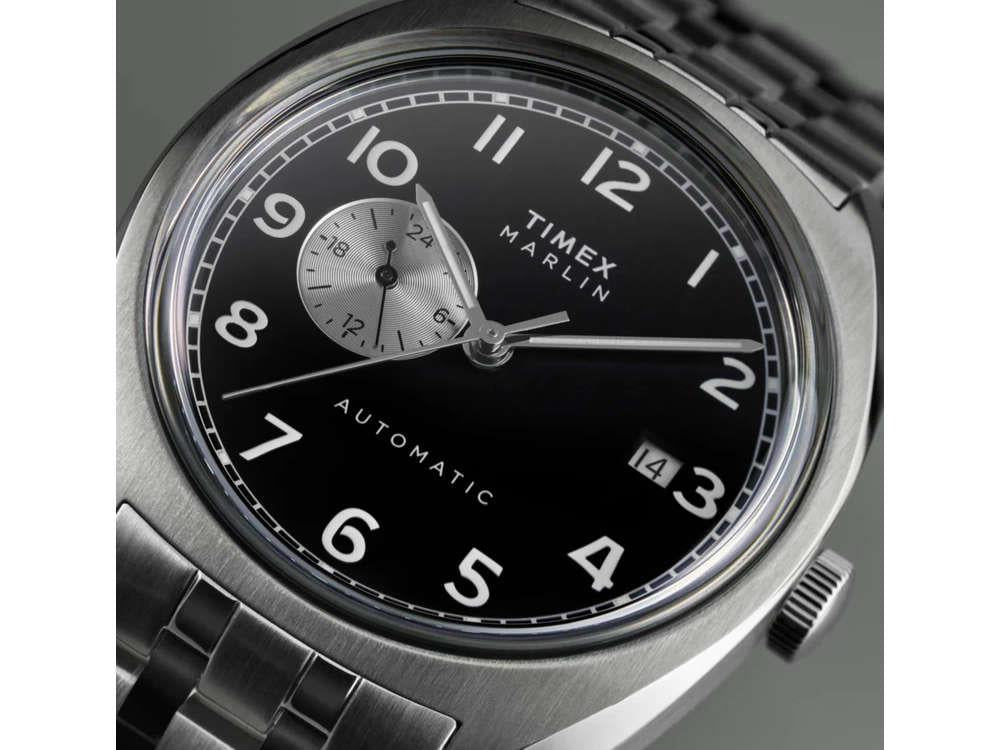 Montre Automatique Timex Marlin, Noir, 39 mm, TW2W58800