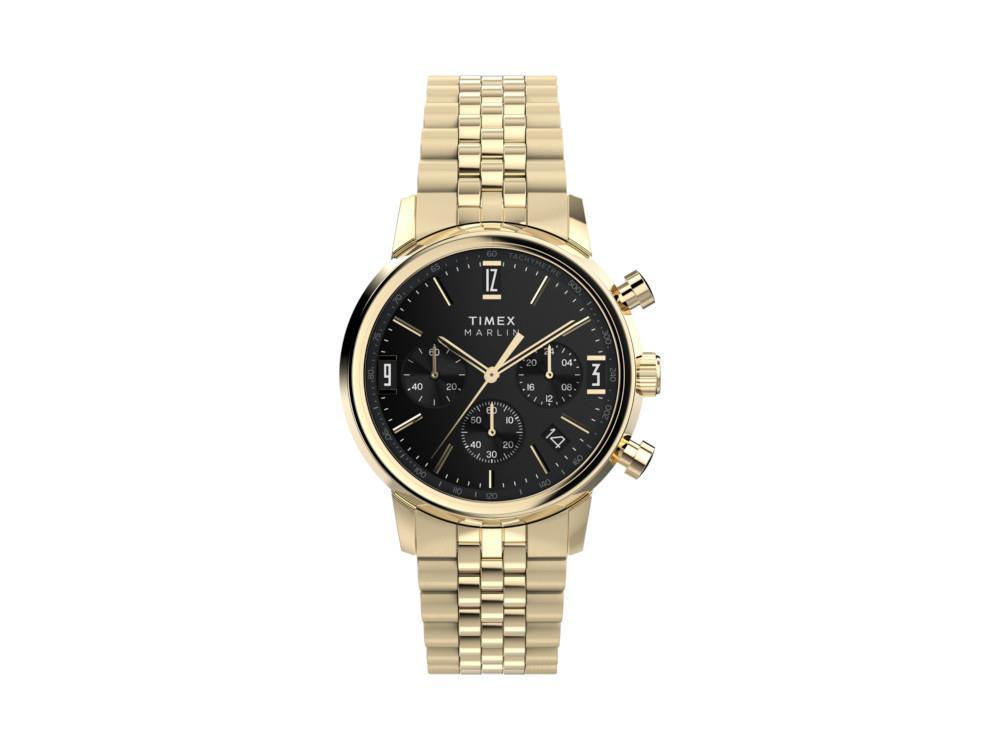 Montre à Quartz Timex Marlin, Noir, 40 mm, Chronographe, TW2W59900