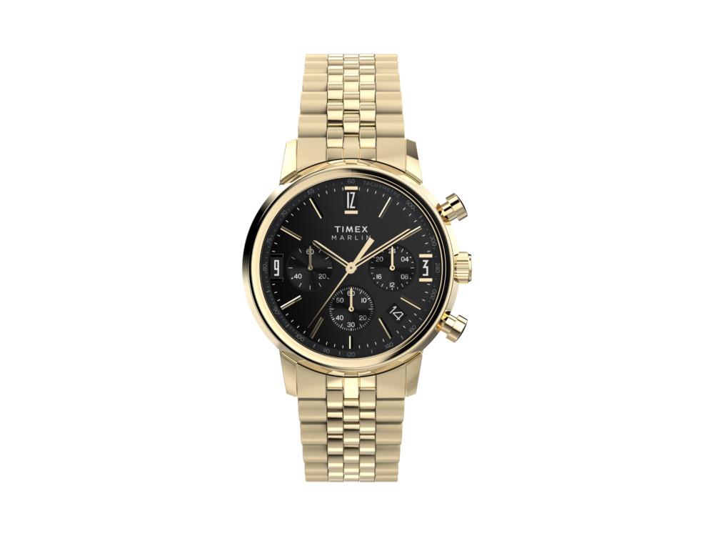 Montre à Quartz Timex Marlin, Noir, 40 mm, Chronographe, TW2W59900