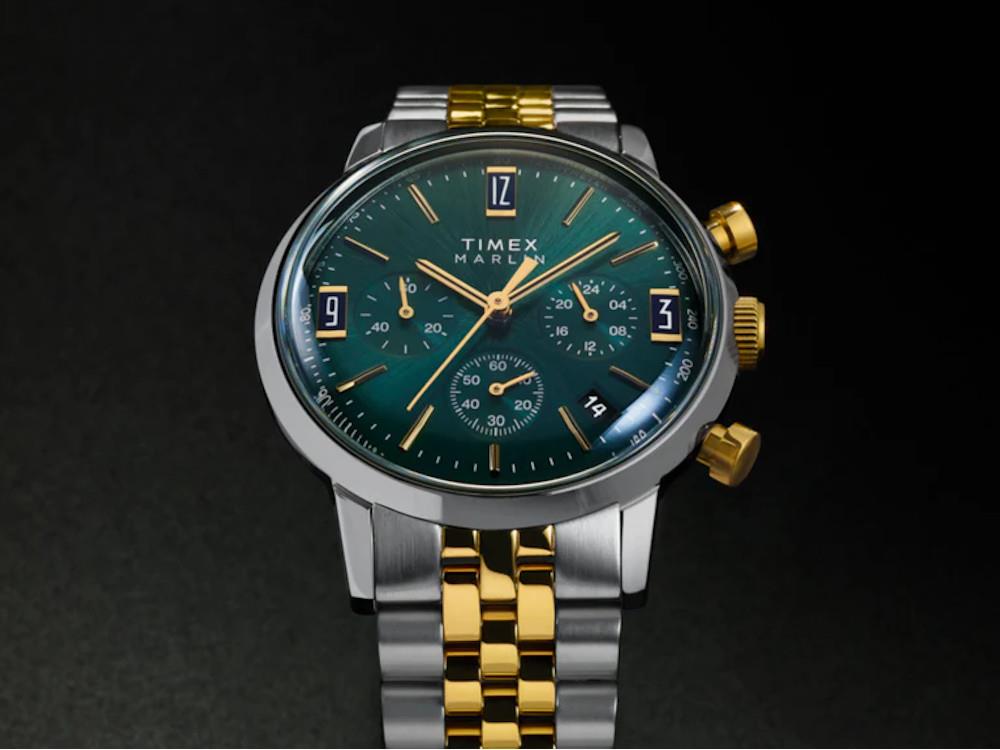 Montre à Quartz Timex Marlin, Vert, 40 mm, TW2W60000A