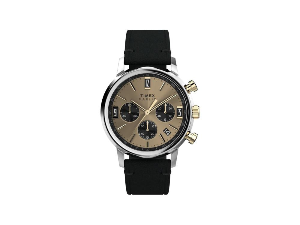 Montre à Quartz Timex Marlin, Bronze, 40 mm, Chronographe, TW2W60300A