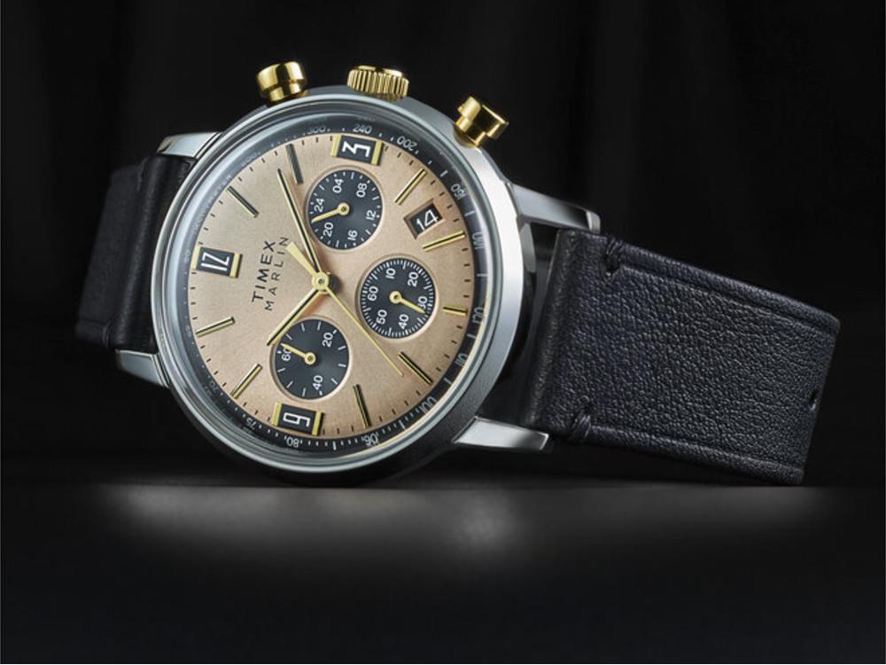 Montre à Quartz Timex Marlin, Bronze, 40 mm, Chronographe, TW2W60300A