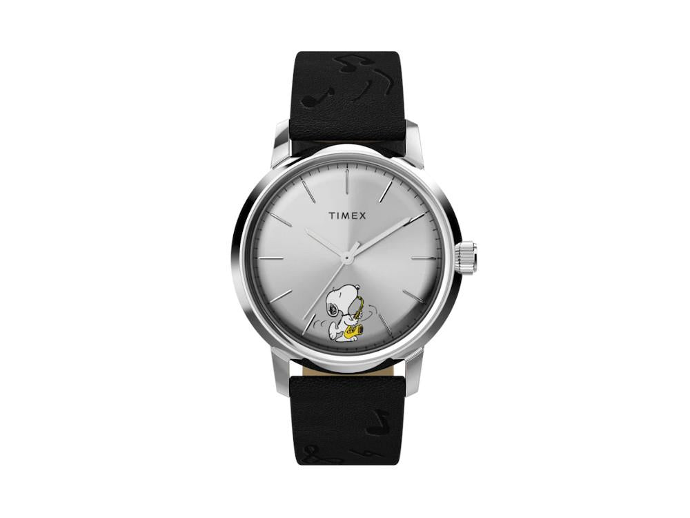 Montre Automatique Timex Peanuts Marlin Saxofonista, Argent, 40 mm, TW2W68800