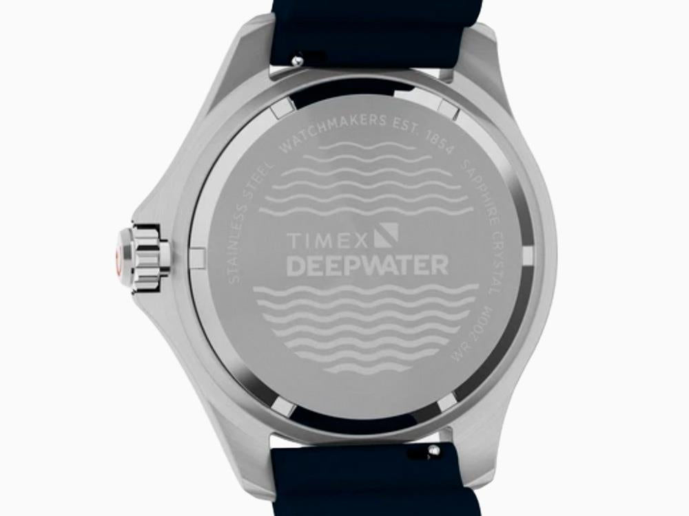 Montre à Quartz Timex Deepwater Meridian 200 SST, Bleu, 44 mm, TW2W81500