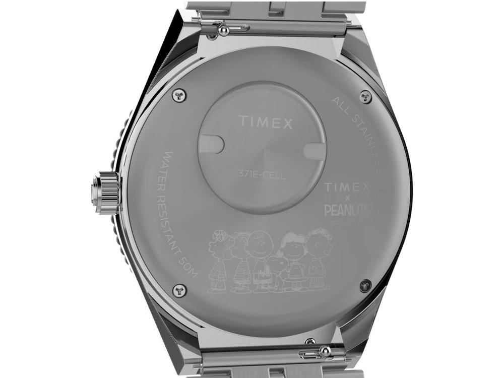 Montre à Quartz Timex x Peanuts Q Timex, Argent, 38 mm, TW2W83300