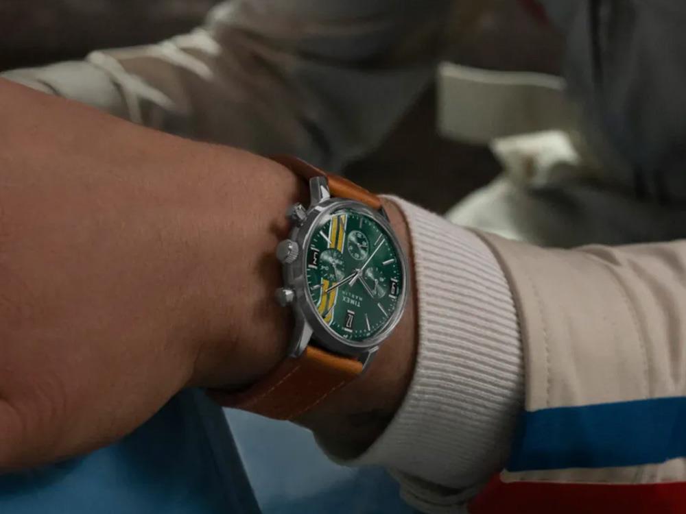 Montre à Quartz Timex Marlin, Vert, 40 mm, Chronographe, TW2W99100