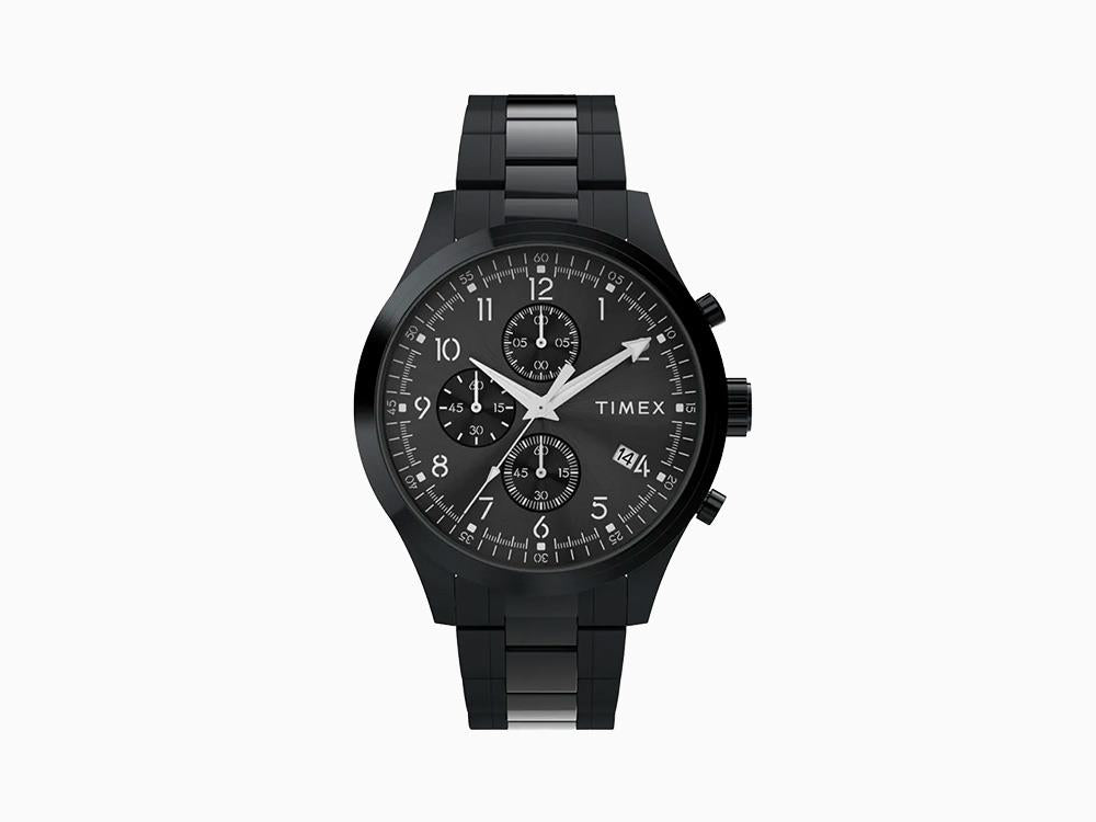 Montre Quartz Timex Trend Dress Chronograph, Noir, 43mm, TW2Y01600