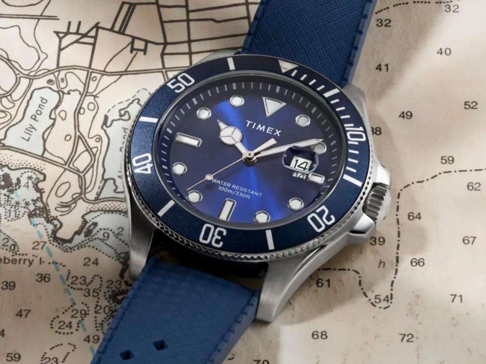 Montre à Quartz Timex Trend Harborside Coast, Bleu, 44 mm, TW2Y05000