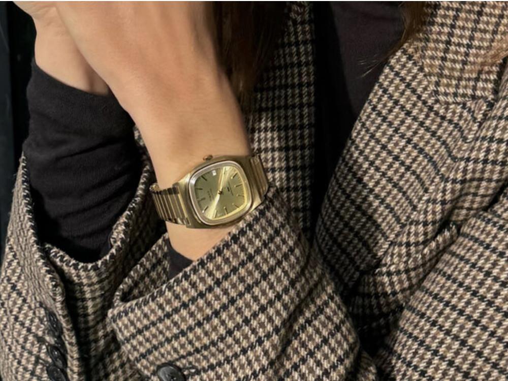 Montre Automatique Timex E Line, Doré, 34 mm, TW2Y07200