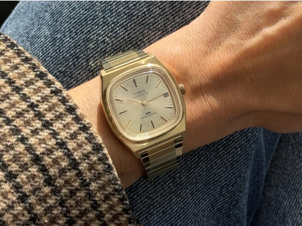 Montre Automatique Timex E Line, Doré, 34 mm, TW2Y07200