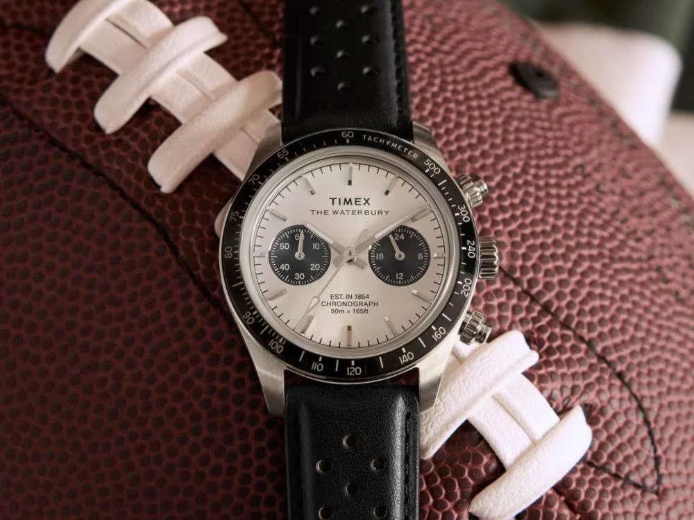 Montre à Quartz Timex Waterbury Heritage, Argent, 39 mm, Chronographe, TW2Y19300