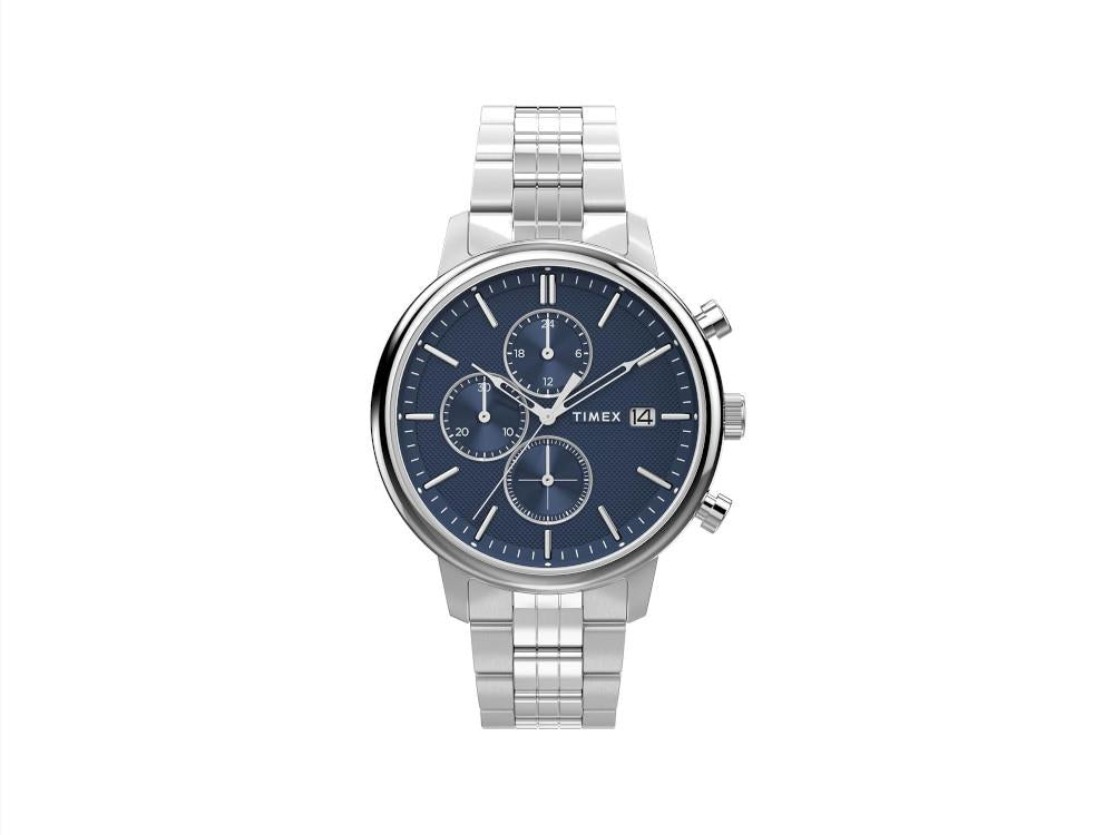 Montre à Quartz Timex Chicago Multi-Function, Acier Recyclé, 45 mm, TW2Y21500