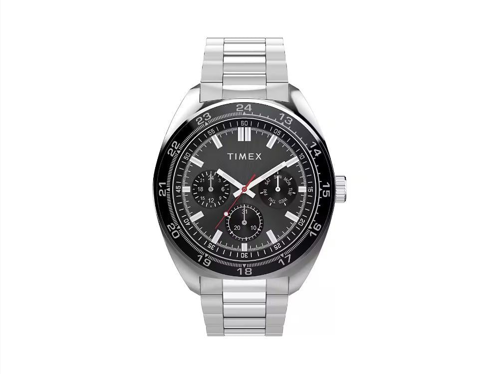 Montre à Quartz Timex Weston, Acier Recyclé, Noir, 45 mm, TW2Y22600