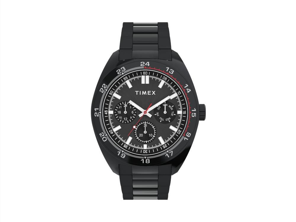 Montre à Quartz Timex Weston, Acier Recyclé, Noir, 45 mm, TW2Y22800