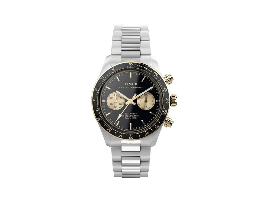 Montre à Quartz Timex Waterbury Heritage, Noir, 39 mm, Chronographe, TW2Y24000