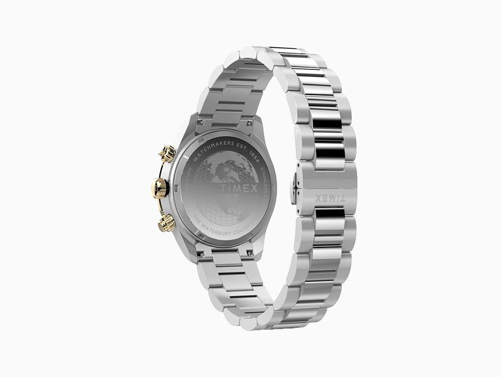 Montre à Quartz Timex Waterbury Heritage, Noir, 39 mm, Chronographe, TW2Y24000