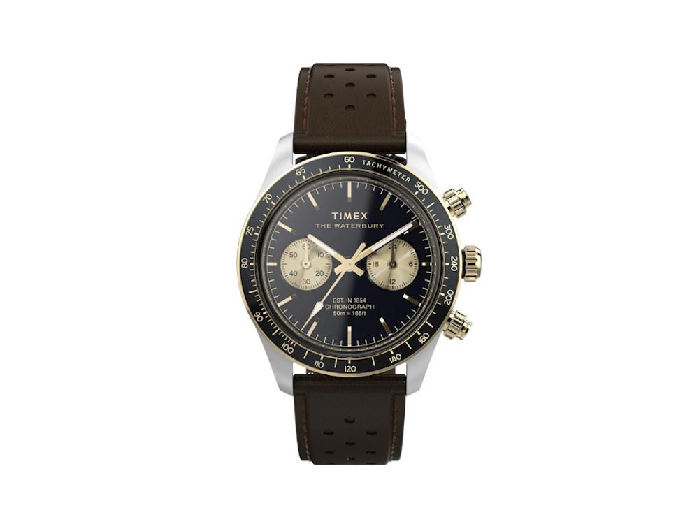 Montre à Quartz Timex The Waterbury Heritage, Noir, Chronographe,TW2Y24100