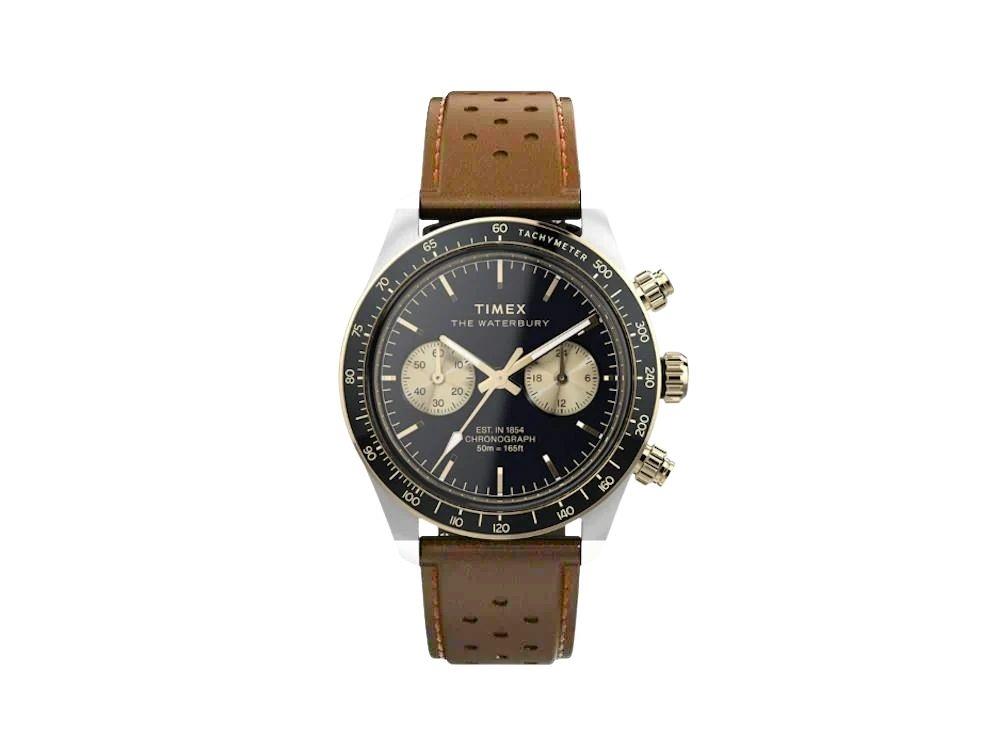 Montre à Quartz Timex The Waterbury Heritage, Noir, Chronographe,TW2Y24100