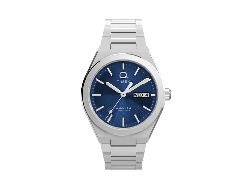 Montre à Quartz Timex Q Continental, Bleu, 38 mm, TW2Y25100