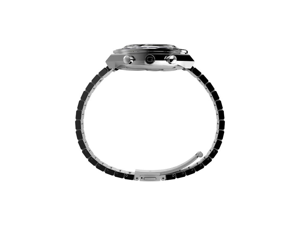 Montre à Quartz Timex Q Chrono, Blanc, 40 mm, Chronographe, TW2Y36200