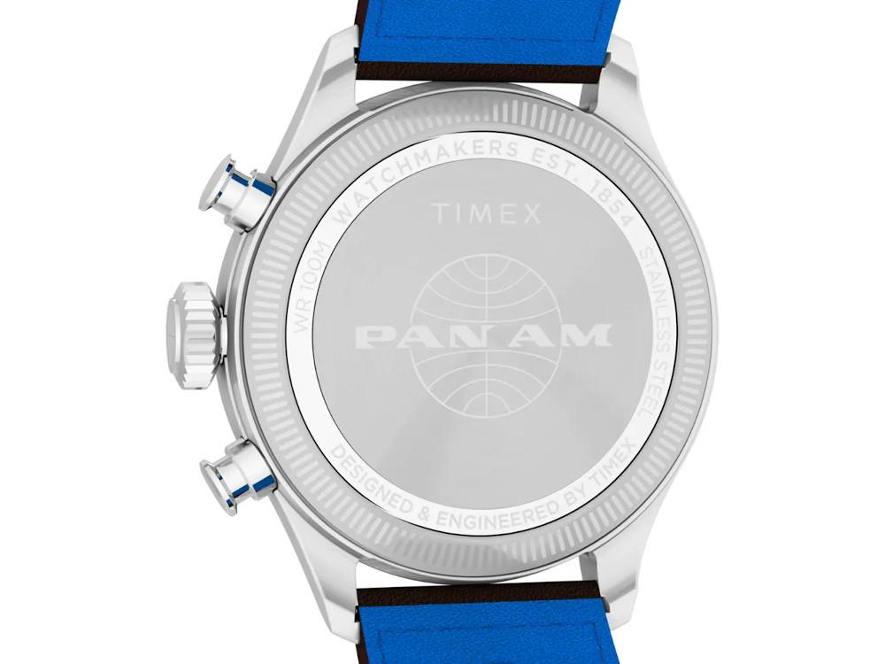 Montre à Quartz Timex The Waterbury Pan Am, Argent, 41 mm, TW2Y38700