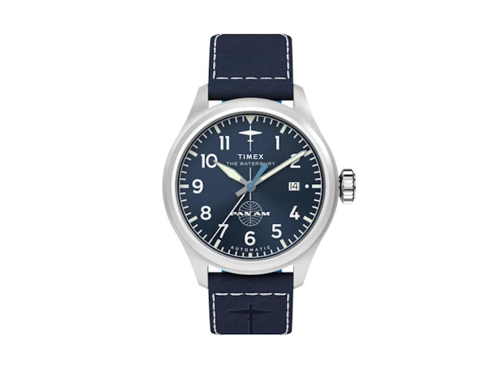 Montre Automatique Timex The Waterbury Pan Am, Bleu, 41 mm, TW2Y38800