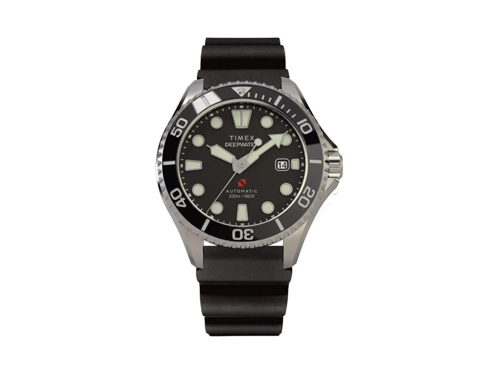 Montre Automatique Timex DeepWater Meridian 200, Noir, 44 mm