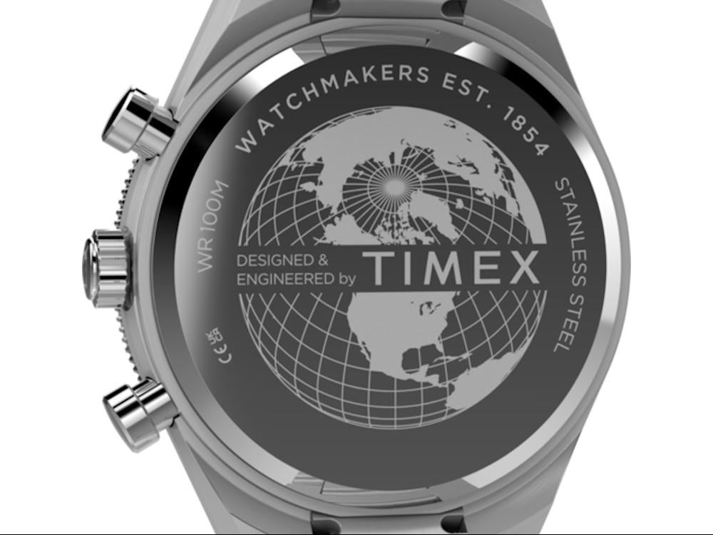 Montre à Quartz Timex Q Timex Continental, Bleu, 40 mm, Chronographe, TW2Y55900