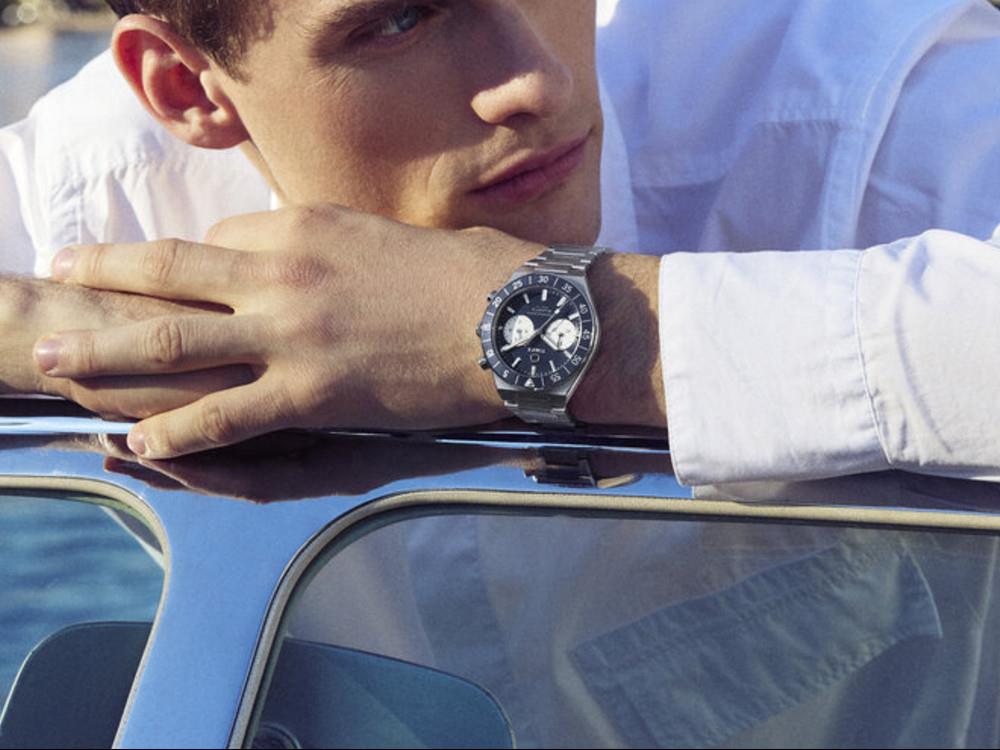 Montre à Quartz Timex Q Timex Continental, Bleu, 40 mm, Chronographe, TW2Y55900