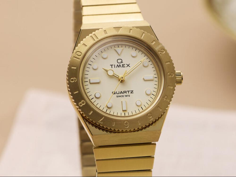 Montre à Quartz Timex Q Timex, Doré, 30 mm, TW2Y57500