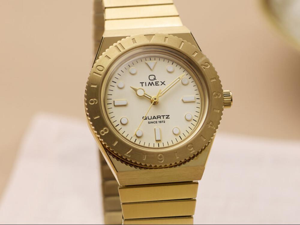 Montre à Quartz Timex Q Timex, Doré, 30 mm, TW2Y57500