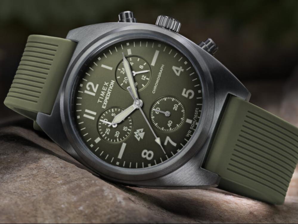 Montre à Quartz Timex Expedition Capstone, Noir, 41 mm, Chronographe, TW2Y61100