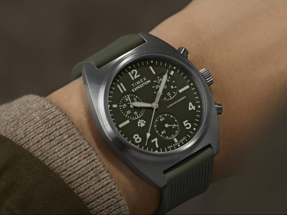 Montre à Quartz Timex Expedition Capstone, Noir, 41 mm, Chronographe, TW2Y61100