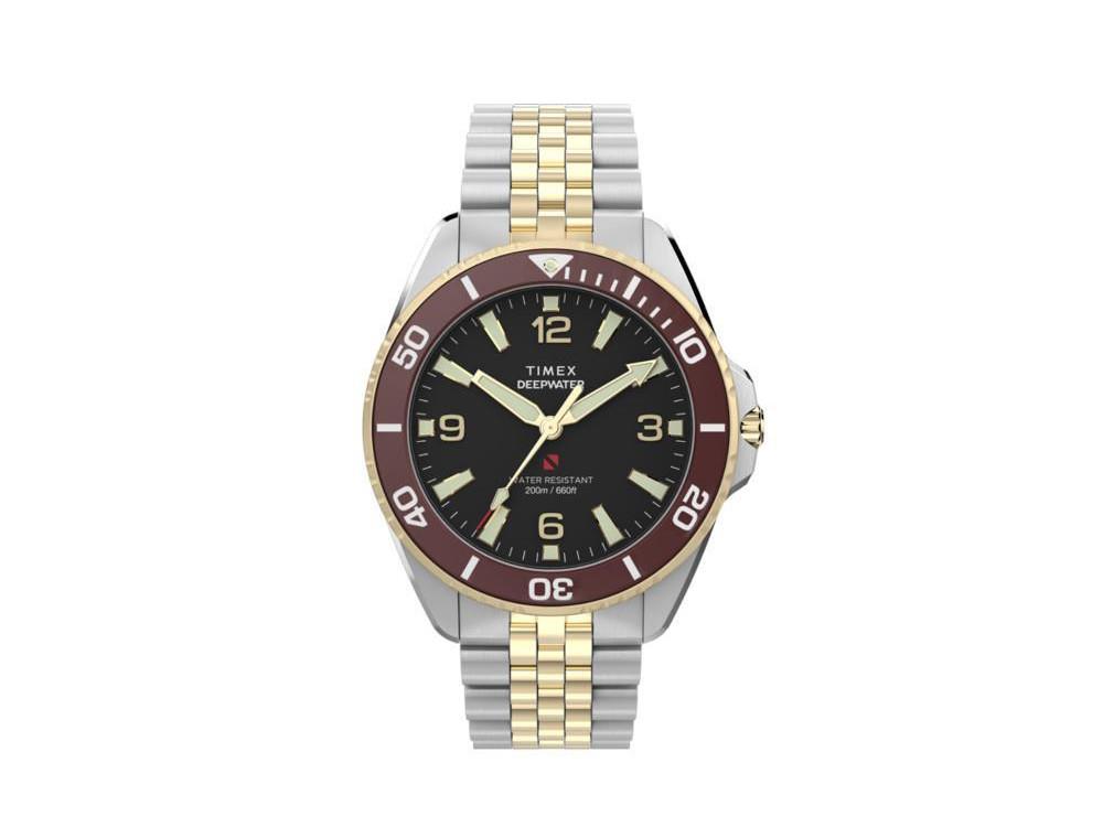 Montre à Quartz Timex DeepWater Arctic, Noir, 40.5 mm, TW2Y64700