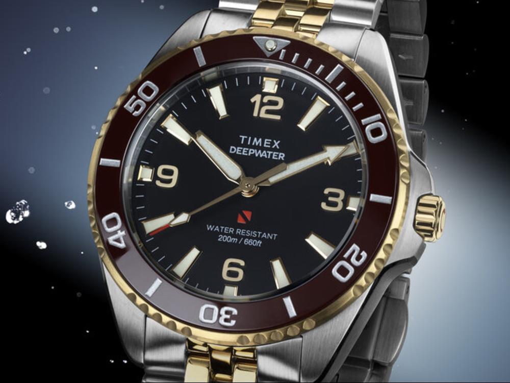Montre à Quartz Timex DeepWater Arctic, Noir, 40.5 mm, TW2Y64700