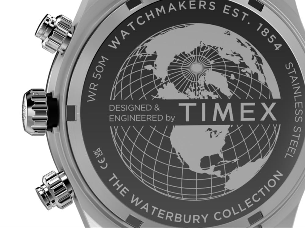 Montre à Quartz Timex The Waterbury, Bleu, 39 mm, Chronographe, TW2Y70600