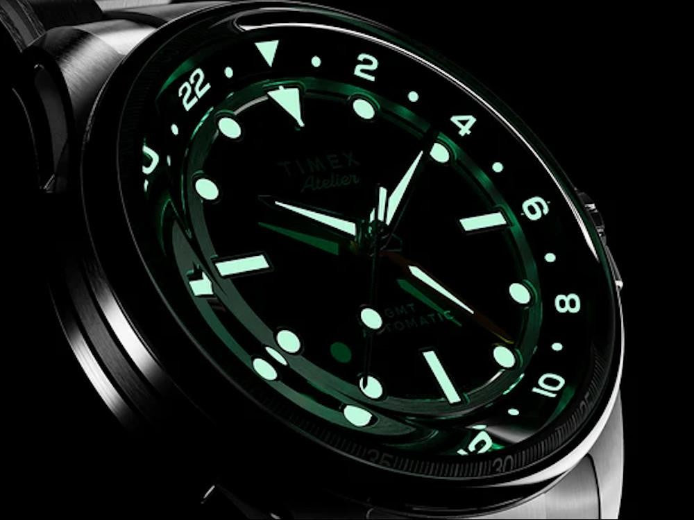 Montre Automatique Timex Atelier GMT24 M1a, Noir, 40 mm, TW2Y72300
